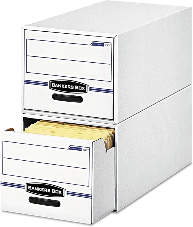Bankers Box 00721 Storage Drawers, Letter, 12-1/2"x23-1/4"x10-3/8",6/CT,WE/BE