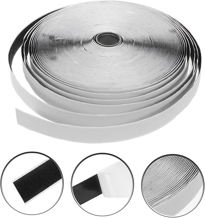 MAGICLULU 1 Roll Automotive Hook and Loop Adhesive Tape for Secure Speaker and Amplifier Mounting Durable Double Sided Fastener for Car Audio System Accessories