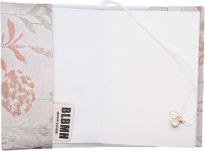 BLBMH A6 Book Cover 4x6 Plus | Non-Stretch Fabric Sleeve with Bookmark | Handmade Washable Protector for Paperback Bible Notebook Gift for Women Readers - Dandelions Pink 6" +