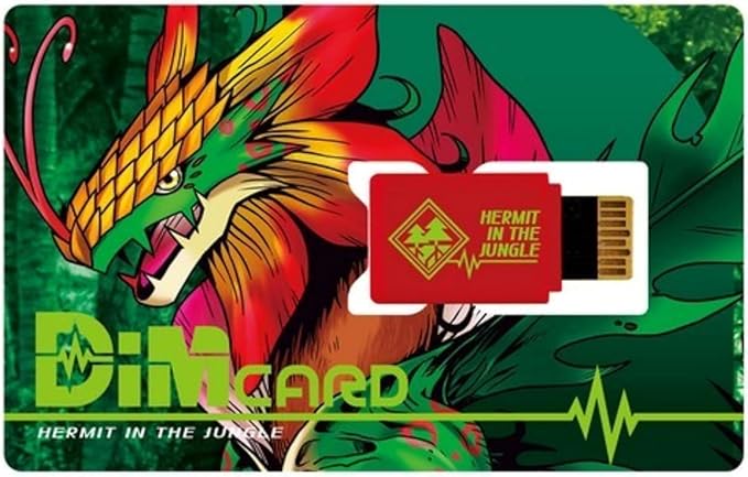 Digimon Dim Card Pack - Bundle with Vital Hero Cards Including Hermit in the Jungle, Nu Metal Empire, Volcanic Beat, and Blizzard Fang Plus Bookmark | Digimon Dim Cards