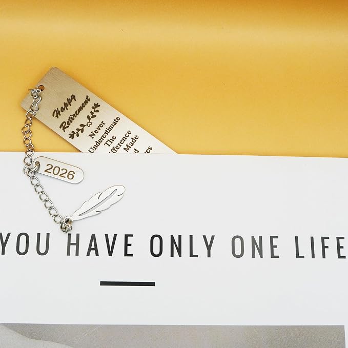 Retirement Gifts for Women Men 2026 Coworker Leaving Happy Retirement Bookmark for Teacher Friends Grandma Retiring Farewell Godbye Going Away Gift for Retired Bestie Nurse Book Lovers