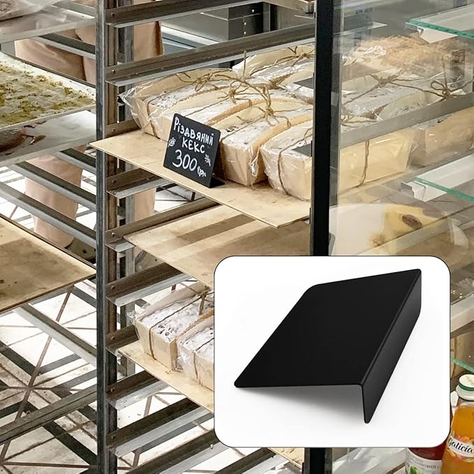 12 Pcs L-Shaped Mini Chalkboard Signs Acrylic Chalkboard Buffet Tags Small Black Food Display Stands for Message Board Signs, Weddings, Tents, Birthday Parties
