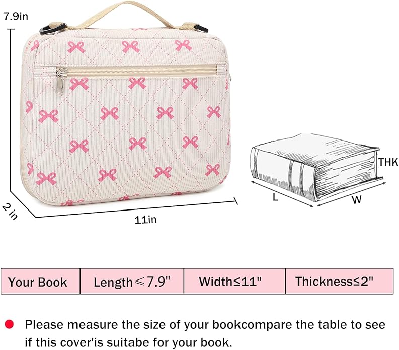 Bible Cover Case for Women Large Bible Cover for Girls Bible Study Supplies Accessories with Handle and Shoulder Strap | Durable