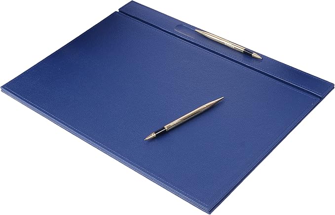 MOOGCO Leather Desk Organizer Set - 14 PCS (Blue) - 19.29 x 13.39 inches