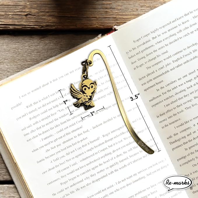 Re-marks Harry Potter Metal Bookmark (3 Charms) for All Ages