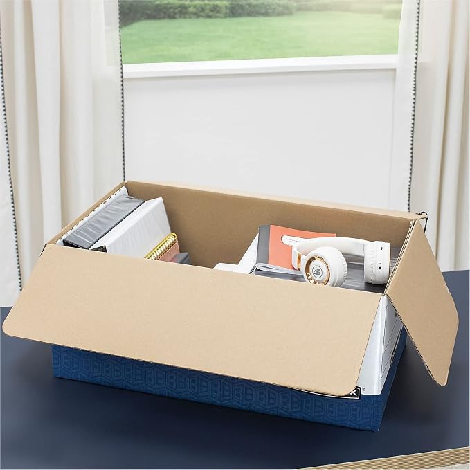 Bankers Box 12-Pack Heavy-Duty String & Button File Storage Box, FastFold Assembly, Legal, STOR,(00012)