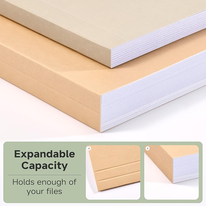 18pcs File Folders, Letter Size, 6 Color Assorted Two-Tone, Pastel, Manilla folders 8.5 x 11, for documents, Colored folders, 3 Tab Position,Filing Cabinet, carpetas para documentos, Paper