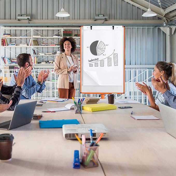 Mobile Whiteboard, 40x26 Inches White Board on Wheels, Magnetic Dry Erase Board with Stand, Portable Standing Dry Erase Board for Classroom, School, Office, Home, Teacher, with Flip Chart Paper