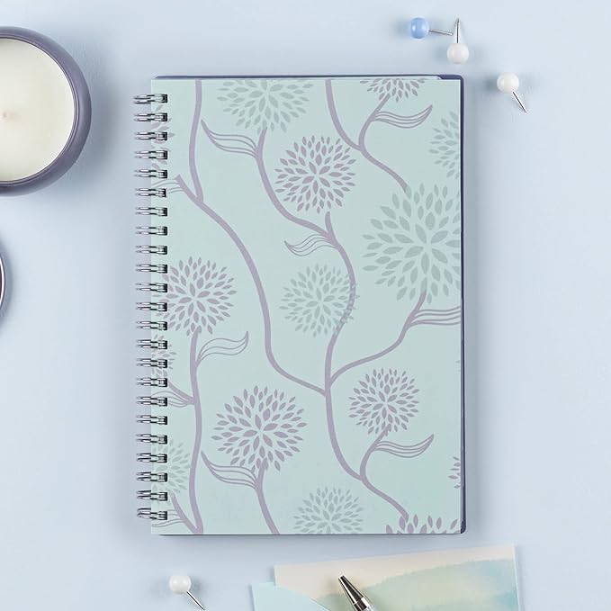 Blue Sky 2023 Weekly and Monthly Planner, January - December, 5" x 8", Frosted Cover, Wirebound, Rue Du Flore (101603-23)