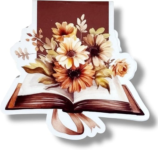 creates Magnetic Bookmark For Reading Journals Planners Scrapbooking Office Supplies Cute And Funny Bookmark For Bookworms MATTE Laminate Double Sided Handmade (Floral Reader)