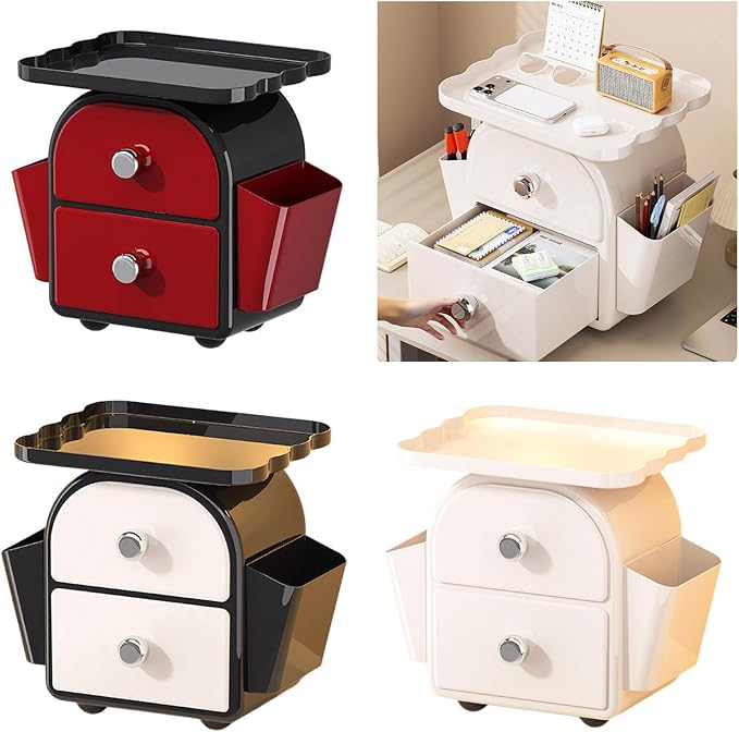Space Saving Multifunctional Desktop Drawer Storage Box Ideal for Organizing Offices Supplies Makeup Accessories Presentation Storage Box