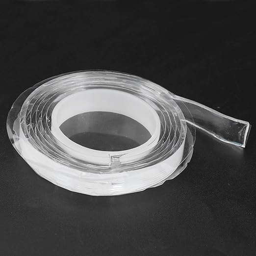 10Pcs Double Sided Tape, Reusable Transparent Adhesive Tape, Washable No Mounting Tape for Wall and Home Organization, Strong Acrylic Sticky Fasteners