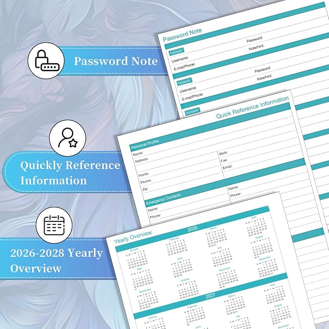 2026-2027 Monthly Planner - 18 Month Planner 2026-2027 Jul. 2026 - Dec. 2027 Academic Planners 9" x 11", Large Monthly Planners with Double-Sided Pocket, Spiral Planner 18-Month for Women, Men
