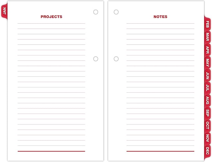 AT-A-GLANCE 2026 Desk Calendar Refill, Daily, 3.5" x 6", Standard, Loose-Leaf (E717T5026)