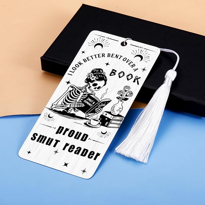 Boo Basket Stuffers for Women - Horror Bookmarks for Reading Women, Spooky Halloween Gifts for Adults, Christmas Birthday Gift Ideas for Reader, Dark Romance Bookmark for Book Lover