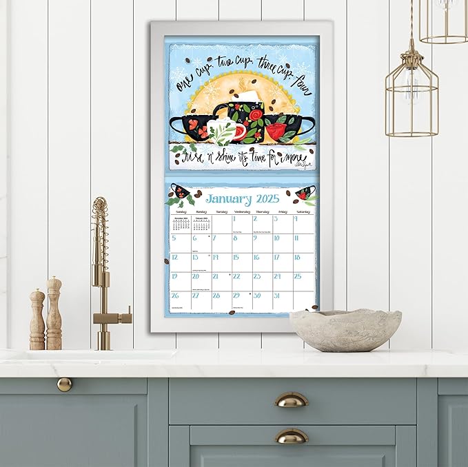 Lang, Coffee 2025 by LoriLynn Simms Wall Calendar