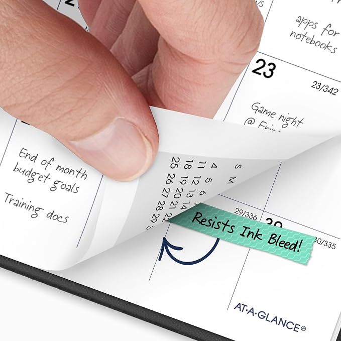 AT-A-GLANCE 2027 Planner, Monthly, 14-Month Dec-Jan, 3.5" x 6", Pocket Size, Unruled Daily Blocks, DayMinder, Black (SK530027)