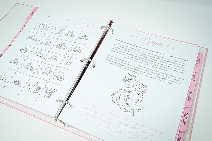 My Quince Planner by Anika Alexa Helps you Dream, Plan, and Organize Every Detail of your Dream Quinceañera - 3 Ring Hardcover