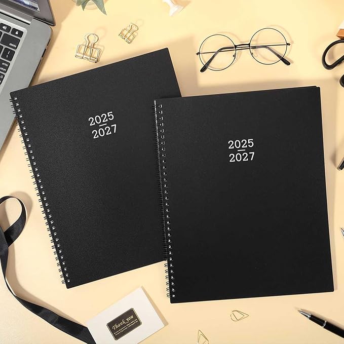 Monthly Planner 2025-2026 - 2025-2027 Monthly Planner, 24 Months, 9'' x 11'', JUL. 2025 - JUN. 2027 with Inner Pocket, Coated Tabs