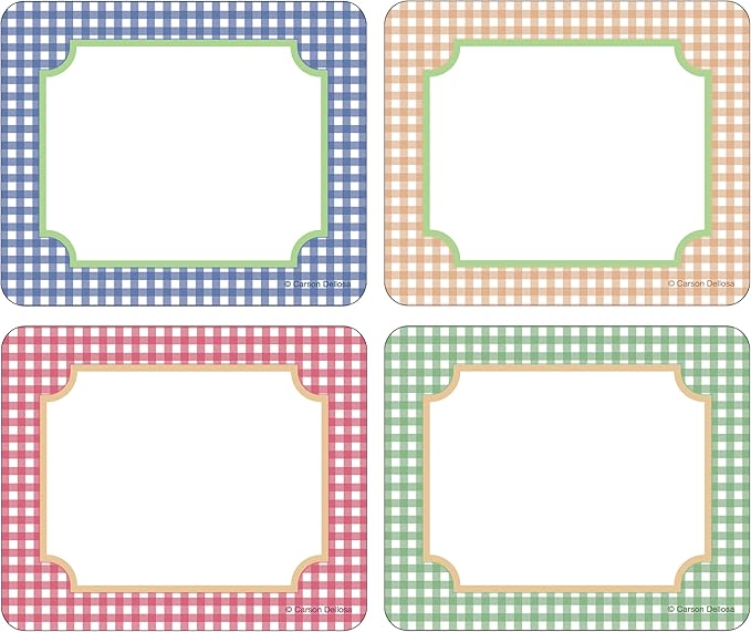 Carson Dellosa Farmers Market 40pc Name Tags, Arts and Crafts Fruit and Veggie Nametags for Daycare Labels, Locker Organization, Back to School Decor, Classroom Essentials, and Teacher Supplies