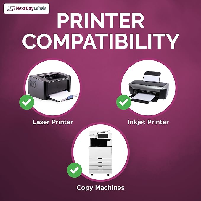 NextDayLabels 1x1 Inch Square Stickers White Blank Labels for Laser Inkjet Printer - 80 Per Sheet Self-Adhesive Color Coding Inventory Barcode Made in USA - 80,000 Labels