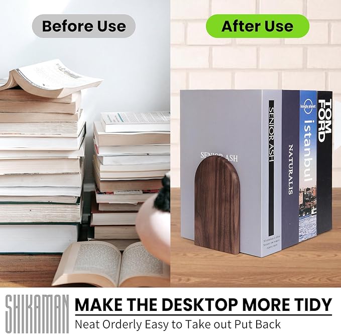 Book Ends,Bookends Wood Book Ends Universal Economy Bookend (16, Medium)