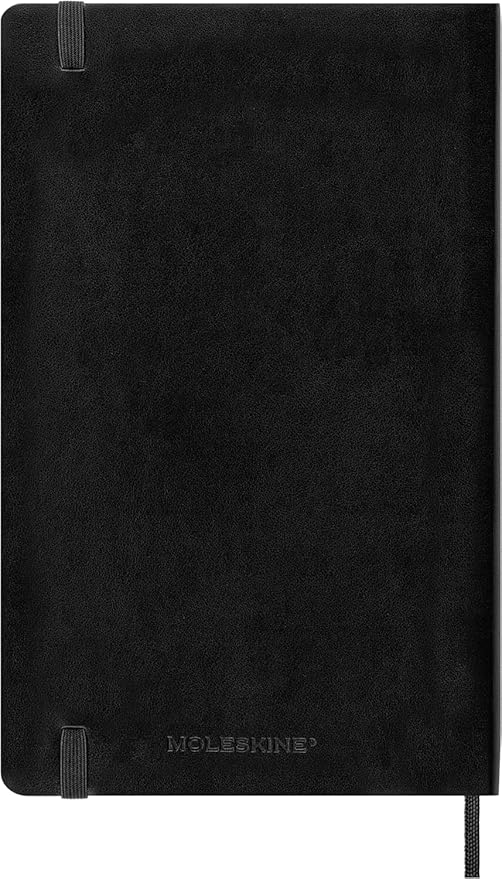 Moleskine Classic 12 Month 2025 Weekly Planner, Soft Cover, Large (5" x 8.25"), Black, 144 pages