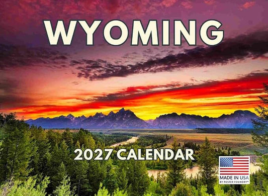 Wyoming Calendar 2027 Monthly Wall Calender 12 Month