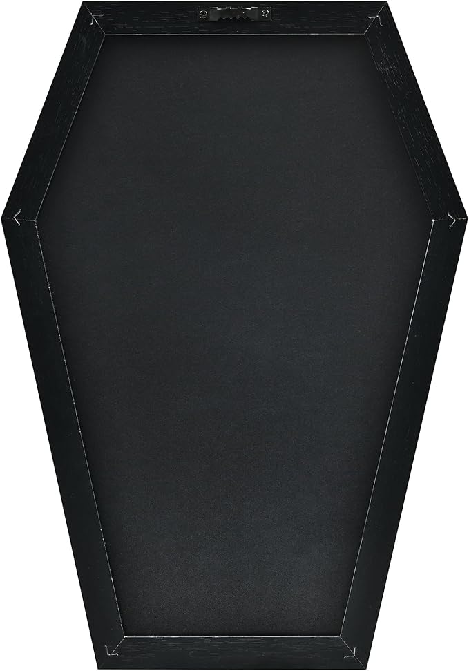 Coffin Letter Board - 520 Characters Spooky Halloween Characters with Wooden Stand and Canvas Bag - 16x11 Inches - Felt Message Board for Home Office Halloween Supplies & Decor (Orange)