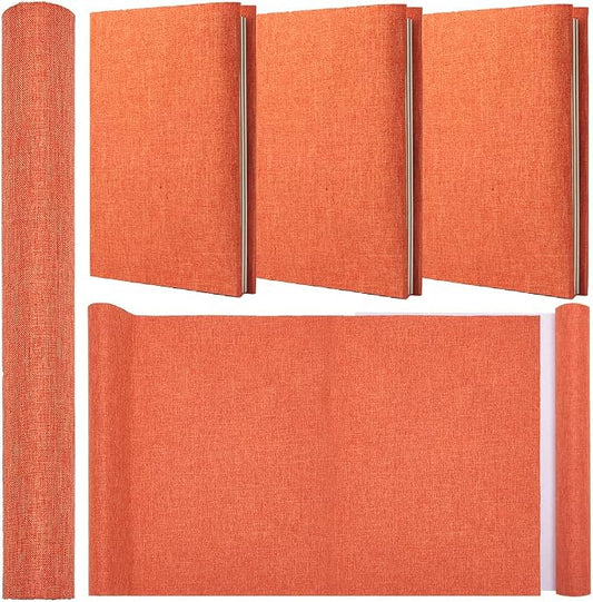 CRASPIRE 51 x 11.8 Book Cloth for Book Binding Fabric Surface Paper Backed A4-A8 Coral Color Bookcover Books Album Scrapbooking Archival DIY Covering Protector Bookcloth Bookbinding Supplies