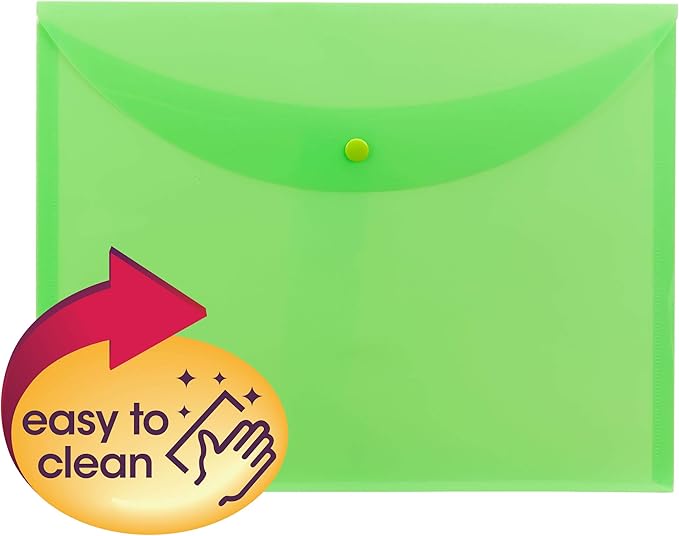 Smead Project Envelope, Snap Closure, Top Load, Letter Size (10, Green)