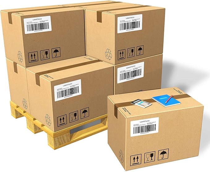 4200 Pcs 2.25" x 4" 3-Proof Direct Thermal Shipping Labels Compatible with Zebra LP2824 Plus ZD410 ZD411 ZD420 ZD421 ZP450 ZP505, 12-Roll Waterproof Mailing Address Labels for Rollo MUNBYN
