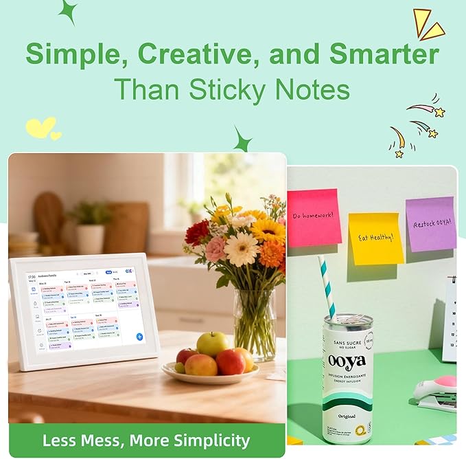 10.1’’ Smart Digital Calendar - Interactive Touch Screen, HD Display, Wall Mountable Family Organizer with Chore Chart, To-Do Lists & App Sync for Home & Office, Warm Mothers’s Day Gift, Gift for Her