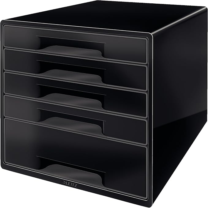 Leitz Wow Desk Accessories Shelf Package Black White (Shelf Package, Black)