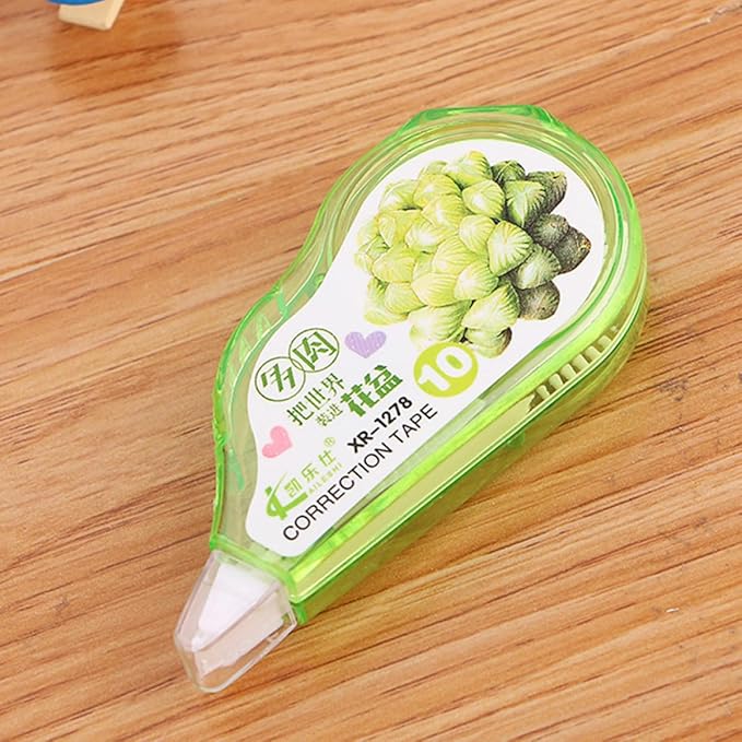 HANABASS 5pcs Correction Tape for Students Easy-to-use Applicator, Office Stationery Supplies for Homework and Writing Corrections Random Style