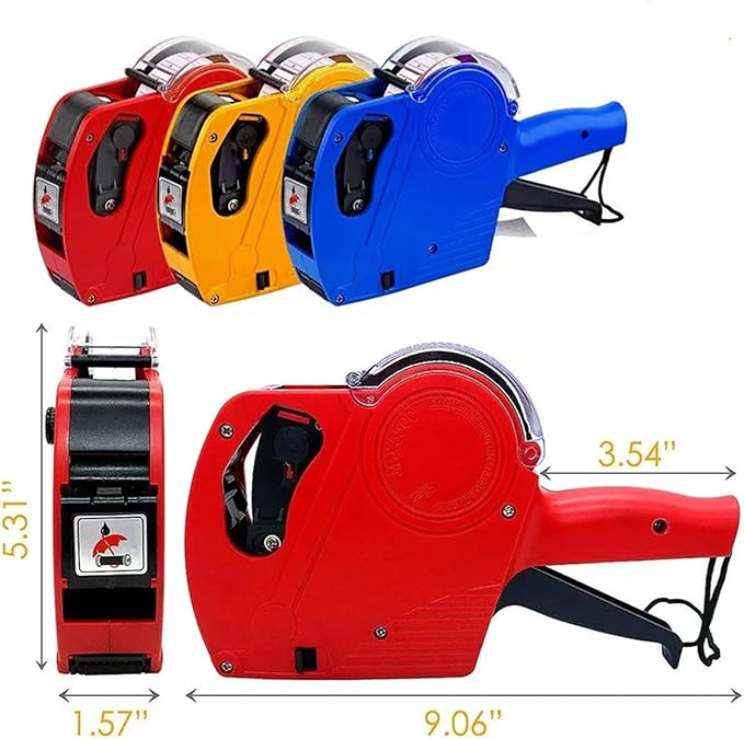 8 Digits Digital Tag Machine Handheld Label Machine + 1 Lines Labels +1 Ink 5500 Tag Marker Machine Labeler Labeller Sticker(7)