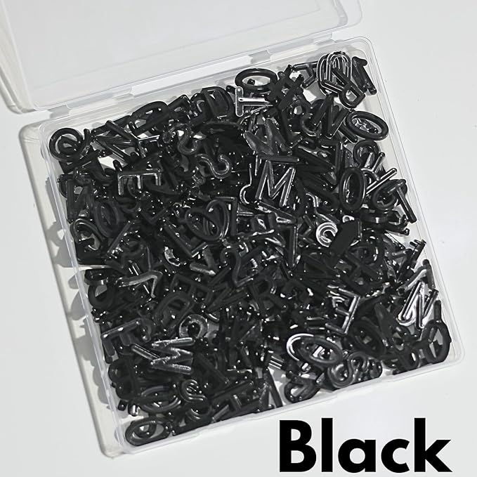 304 Pcs Pre-Cut Letter Board Letters – Ready to Use, No Cutting Required! – Secure Packaging Ensures Safe Delivery – White 0.75 Inch Changeable Felt Board Accessories for Holiday Decor & Creative Signs (Black)