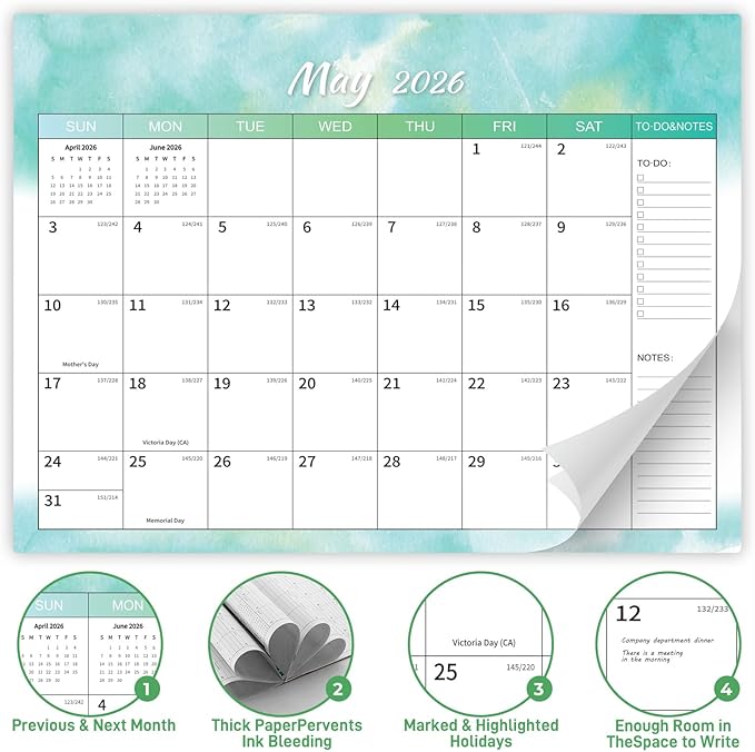 2026 Calendar -, Magnetic Calendar for Refrigerator– Fridge Calendars Runs from January 2026 to June 2027, Colorful Monthly Organizer for Home & Office, 15"x12"