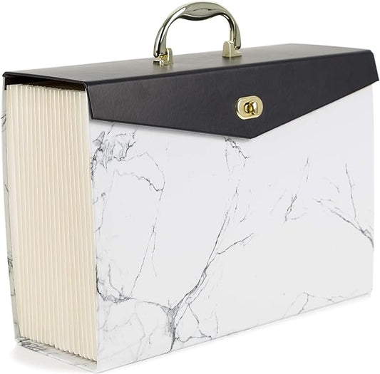 U Brands Fashion Expanding File Folder, Legal Size, 19 Pocket