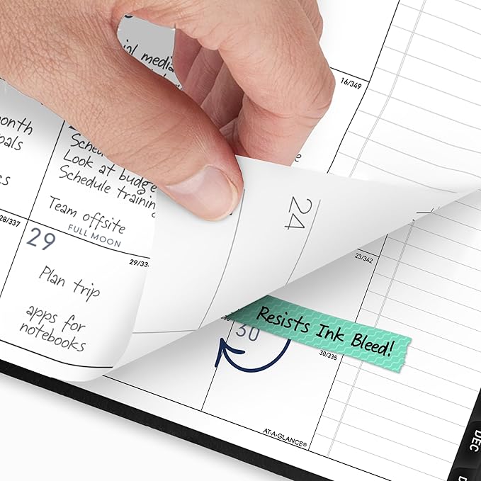 AT-A-Glance 2027 Planner, Monthly, 7" x 8.75", Contemporary, Black (70120X0527)
