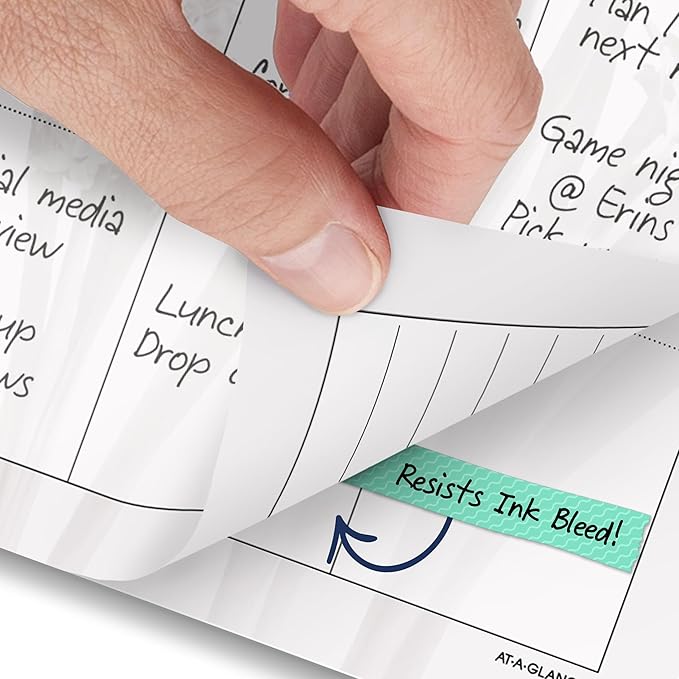 AT-A-GLANCE 2027 Planner Refill, Monthly, 5.5" x 8.5", Desk Size 4, Tabbed, 7-Ring Loose-Leaf, Unruled Blocks, Nature (061-685-27)