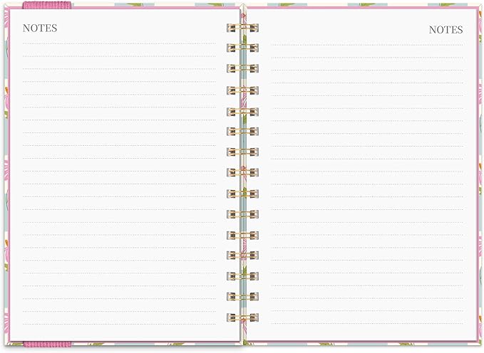 Orange Circle Studio Academic Planner 2026, Coneflower, 17-Month Oliver Planners, Wire-O Bound Monthly Calendar Book, Appointment, Goal & Budget Trackers, Includes 100 Full Color Stickers