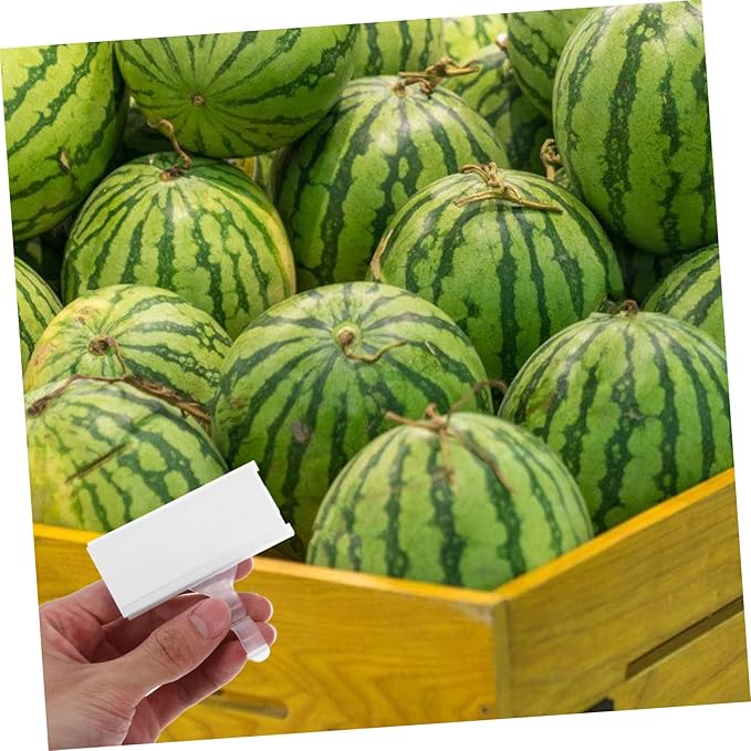 ULTECHNOVO 20pcs Supermarket Retail Store Plastic Hanging Shelf Tags Wire Label Holders Card Holder Display Retail Display