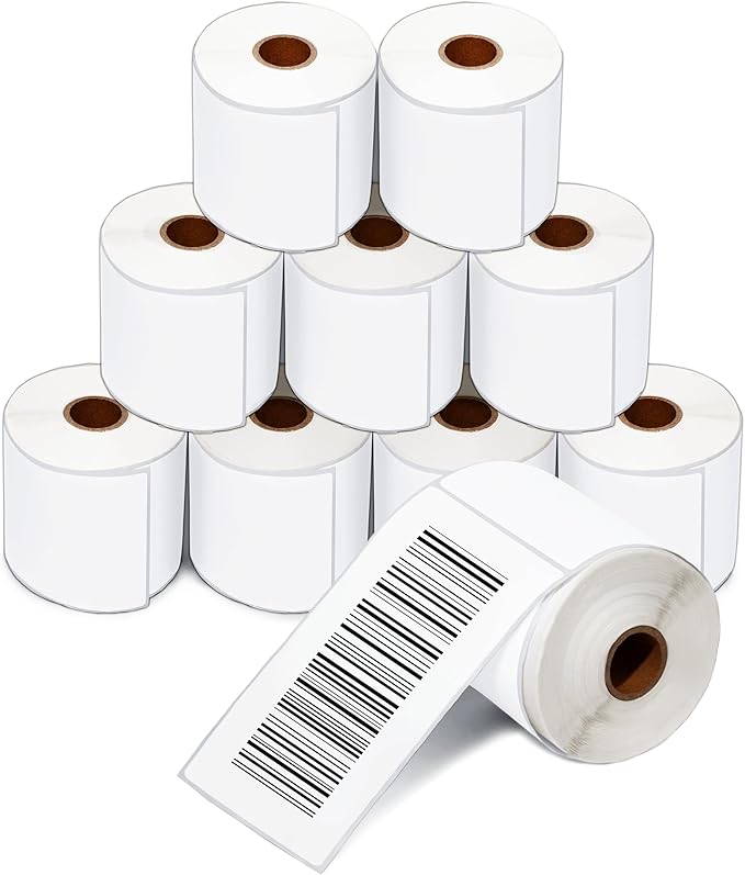 Aegis Adhesives - 3" X 6" Direct Thermal Labels (2500 Count, 10 Rolls) - Large Postage Shipping Labels, Warehouse and Inventory Identification - 1" Core Compatible with Zebra and Rollo Printers