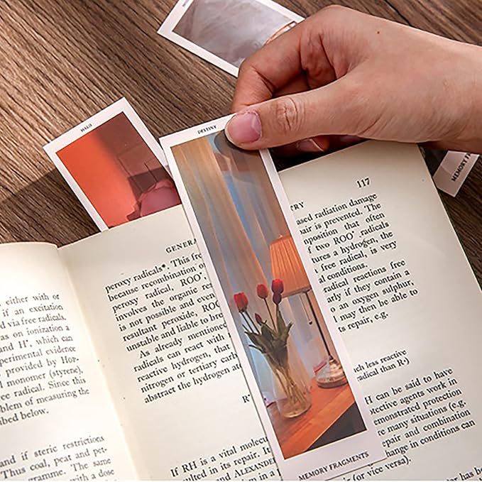 Doraking 30PCS Vintage Mood Scene Theme Paper Bookmarks for Book Lovers, Boxed Bookmarks Set (Daily Mood)