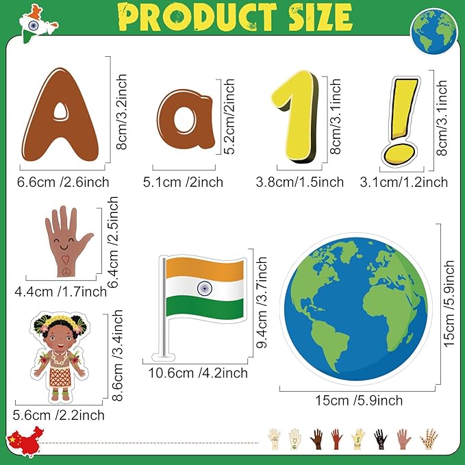 Kosiz Diversity Bulletin Board Decoration Set 118 ft Scalloped Bulletin Board Borders Classroom Poster Border Trim with 257 Pcs Letter Number Symbol Cutout for School Decor
