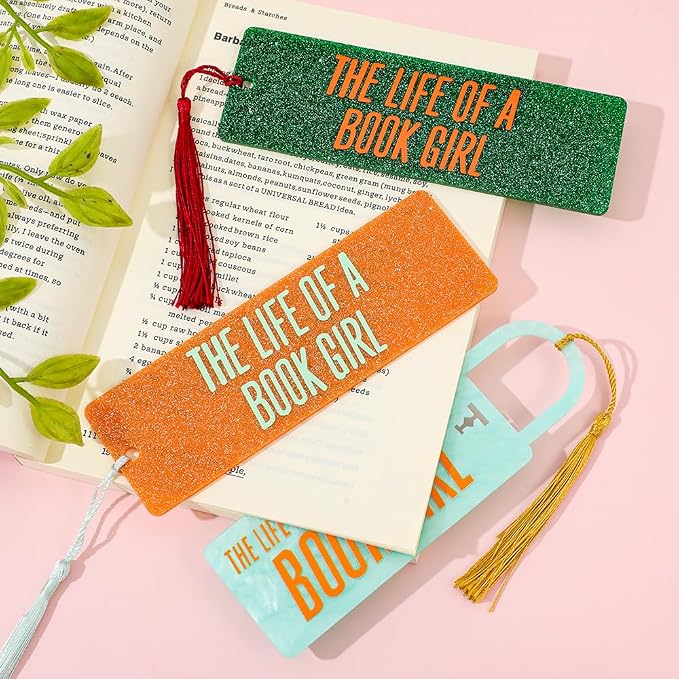 3PCS TSwift Showgirl Inspired Acrylic Bookmarks, Aesthetic Tay Page Marker,Women Music Lover Bookish Gifts Book Accessories (Showgirl Bookmark)