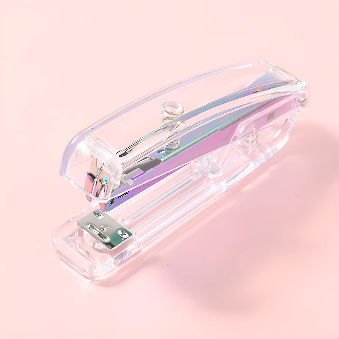 Rose Gold Stapler Hole Punch Staple Remover,1 Pc Stapler Home Essentials,Office Cabinet