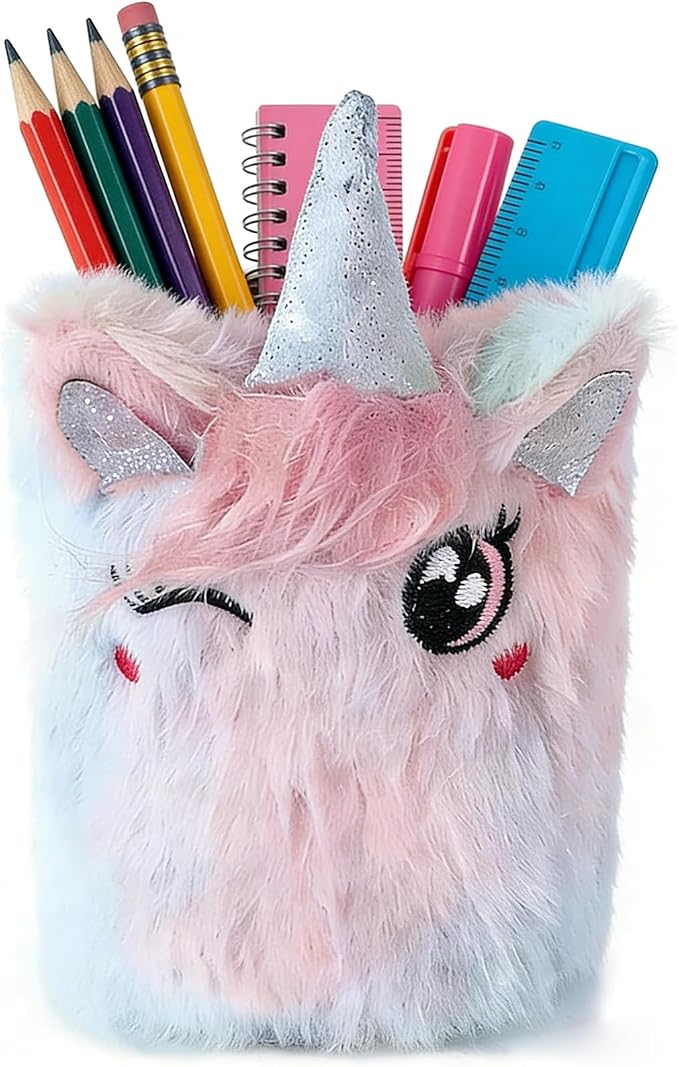 Cute Pen Container Holder Desk Decoration Stocking Stuffers Creative Multi-Functional Pen/pencil Holder Desk Organizer Accessory Makeup Storage Office Home Art Supply