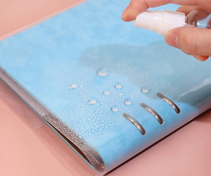 ONLYKXY 6pcs Clear Exercise Book Covers for Home Office Books Waterproof Plastic Sleeves Multiple Colors Book Case (10.4x7.4，16K)
